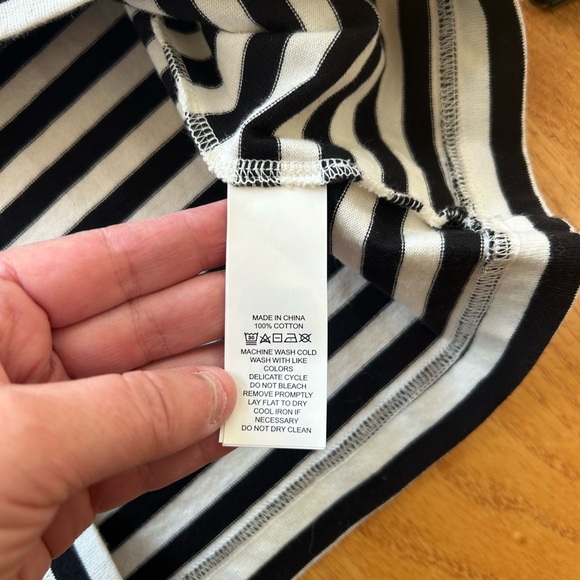 NWT Kate Spade Broome Street Ruffle Topline On Off Shoulder Striped Dress Medium - Picture 11 of 12